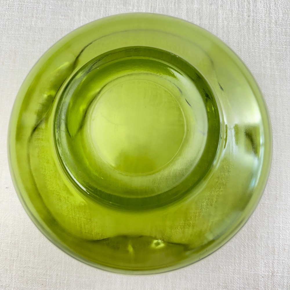 Vintage Anchor Hocking Avocado Green Art Class Chip Bowl MCM 1970s 10 - Picture 5 of 8